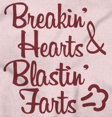 Blastin Farts Toddler Ruffled Trim T-Shirt-Direct To Garment Print-Brisco Baby