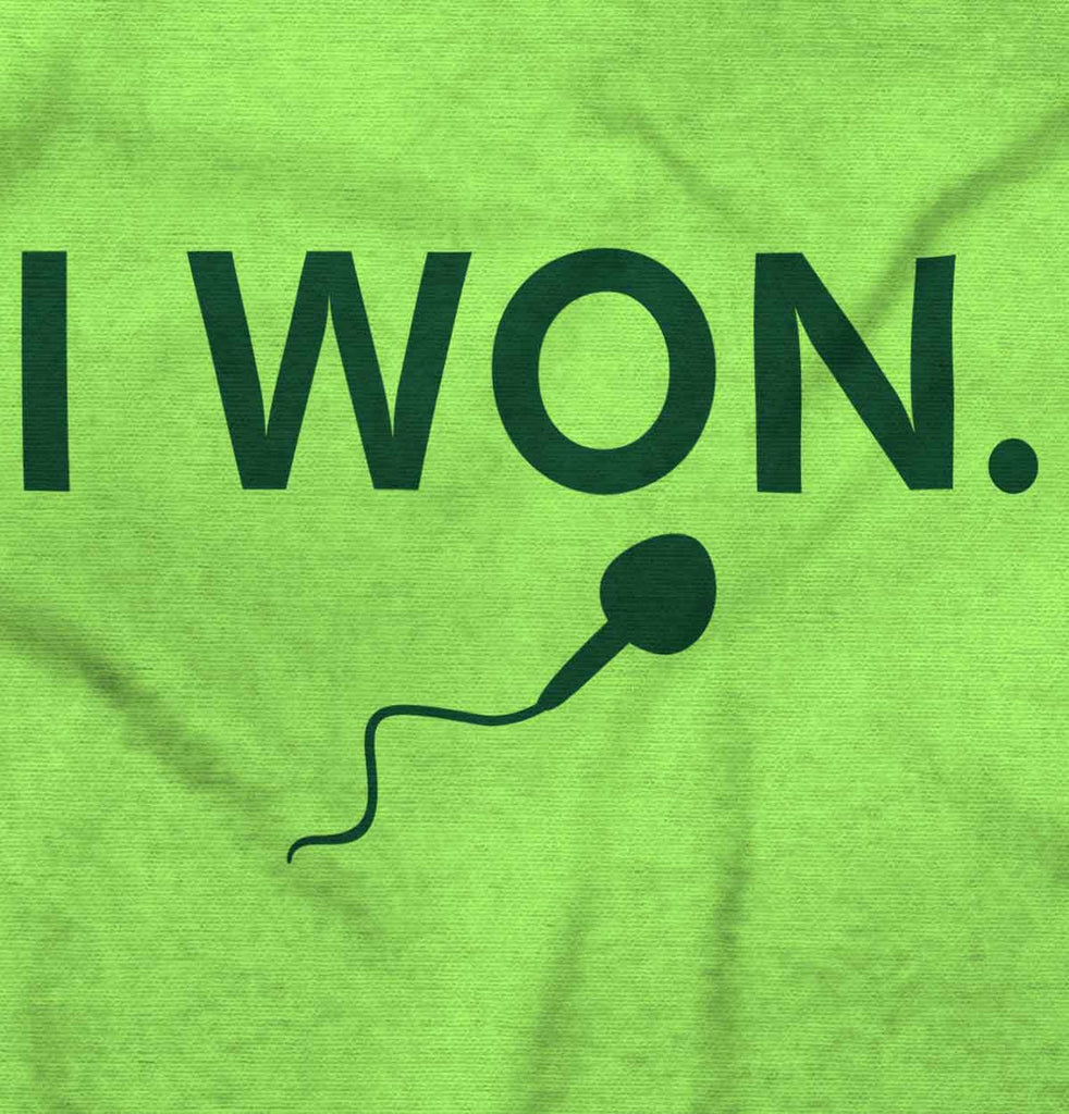 Won The Race Romper Bodysuit-Direct To Garment Print-Brisco Baby