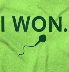 Won The Race Romper Bodysuit-Direct To Garment Print-Brisco Baby