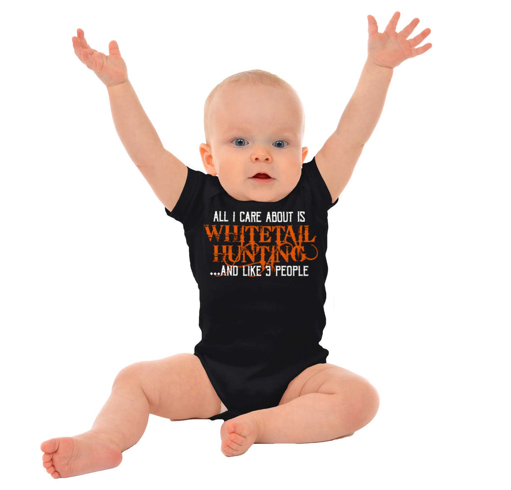 Whitetail Hunting Season Romper Bodysuit-Direct To Garment Print-Brisco Baby