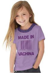Made In Vachina Toddler Ruffled Trim T-Shirt-Direct To Garment Print-Brisco Baby