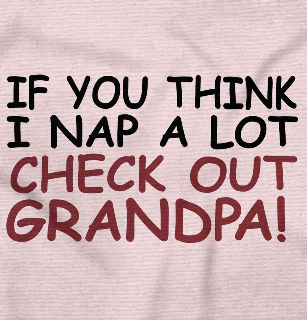 Check Out Grandpa Toddler Ruffled Trim T-Shirt-Direct To Garment Print-Brisco Baby