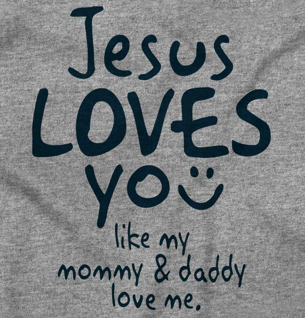 Jesus Loves You Toddler Football Jersey Tee-Direct To Garment Print-Brisco Baby