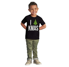 I Love Xmas Infant Toddler T Shirt-Direct To Garment Print-Brisco Baby
