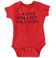 Dads Lucky Romper Bodysuit-Direct To Garment Print-Brisco Baby