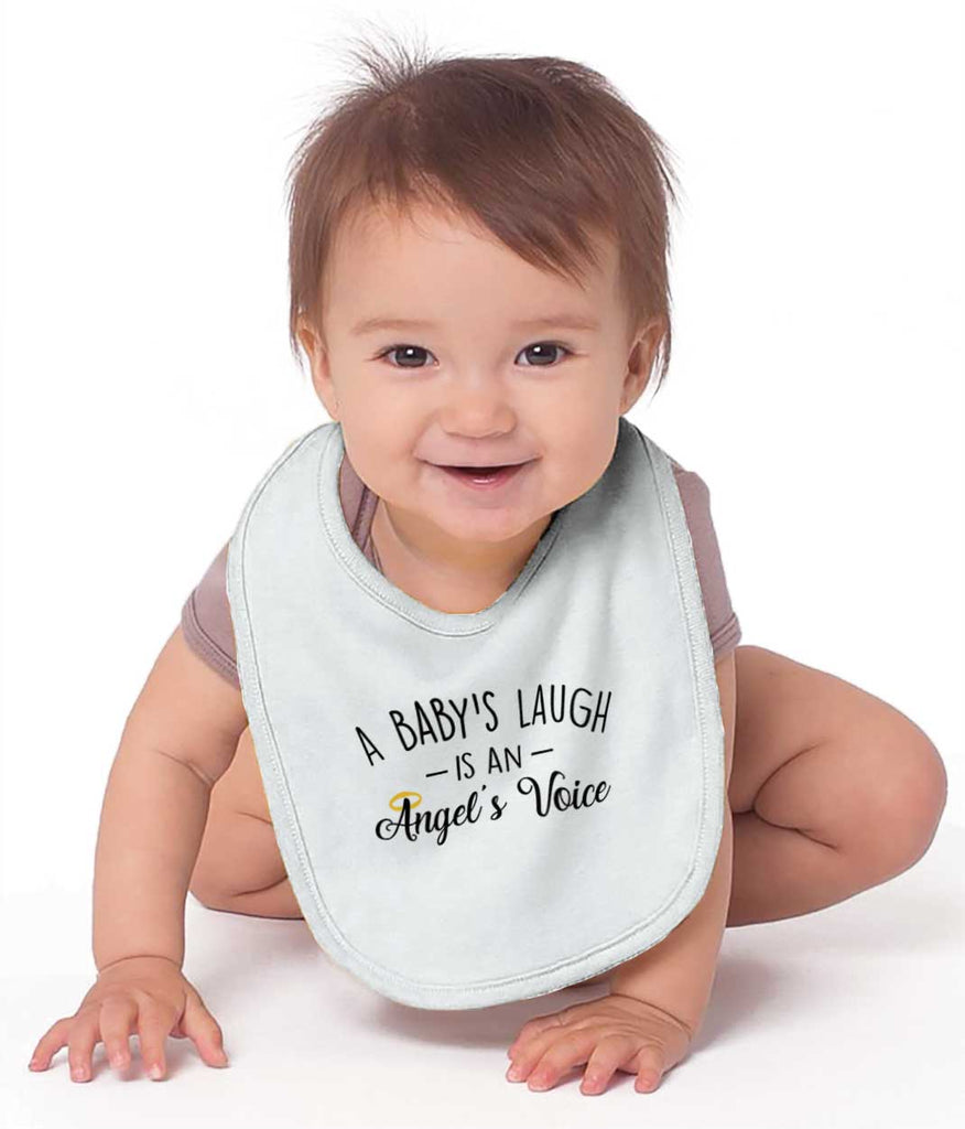 Baby's Laugh Infant Baby Bib-Direct To Garment Print-Brisco Baby