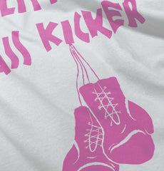 Little Ass Kicker Toddler Ruffle Bottom Tee-Direct To Garment Print-Brisco Baby