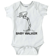Daddy Walker Romper Bodysuit-Direct To Garment Print-Brisco Baby