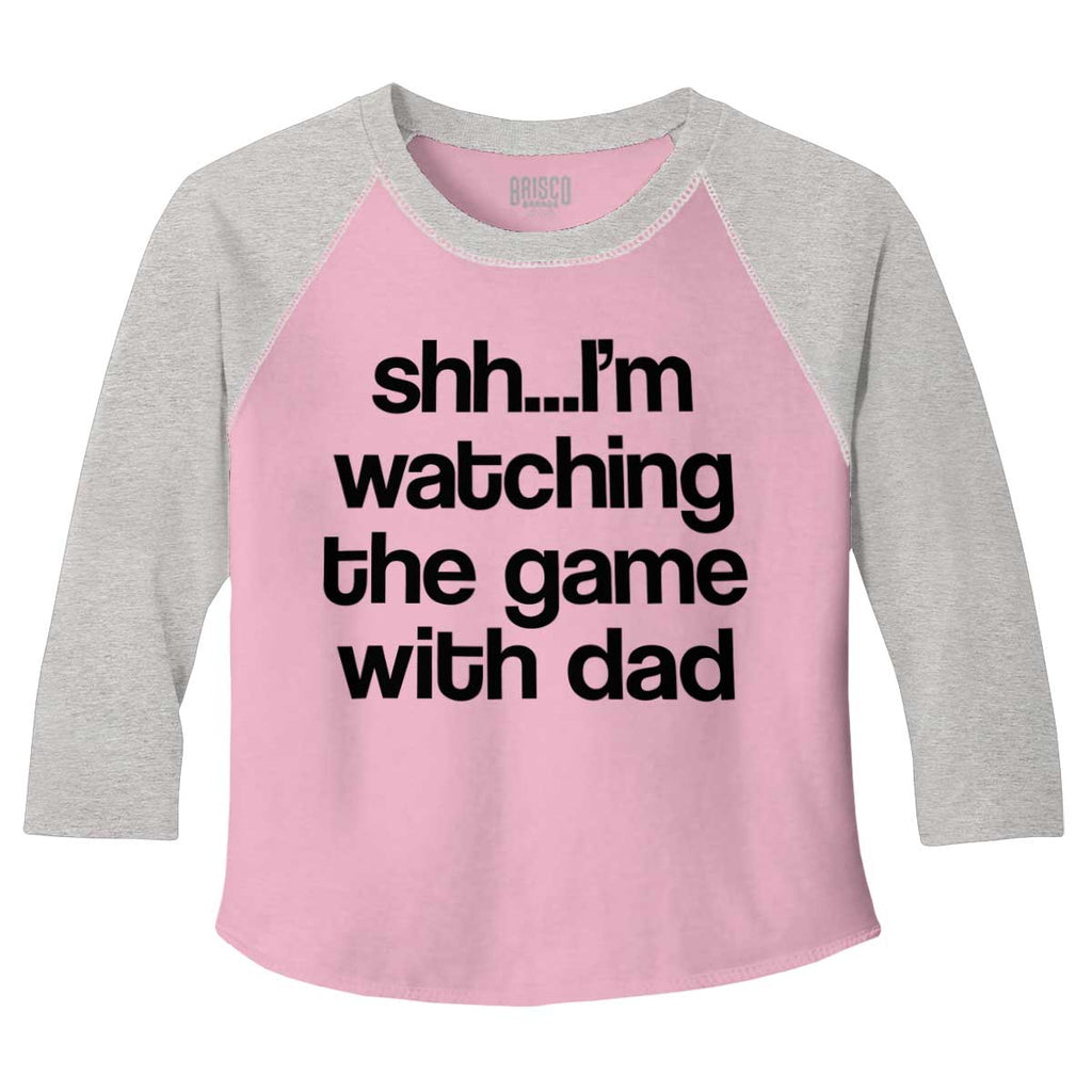 Watching the Game Toddler Baseball-Direct To Garment Print-Brisco Baby