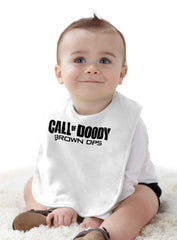 Call Of Doody Infant Baby Bib-Direct To Garment Print-Brisco Baby