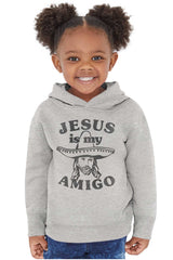 Amigo Jesus Toddler Pullover Hoodie-Direct To Garment Print-Brisco Baby