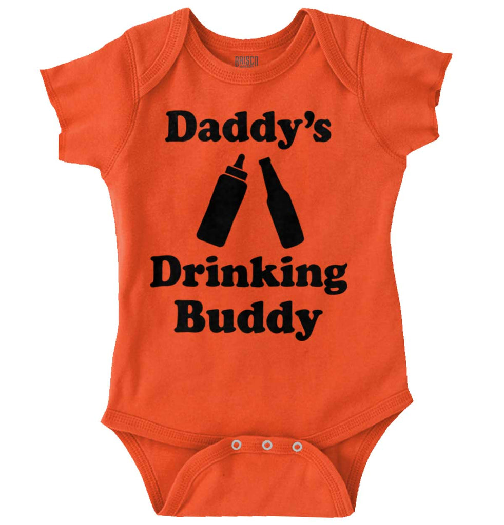 Drinking Buddy Romper Bodysuit-Direct To Garment Print-Brisco Baby