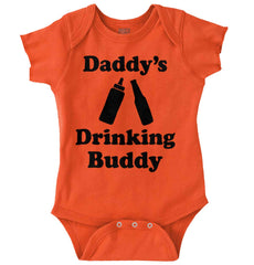 Drinking Buddy Romper Bodysuit-Direct To Garment Print-Brisco Baby