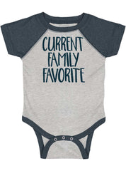 Family Favorite Raglan Romper Bodysuit-Direct To Garment Print-Brisco Baby