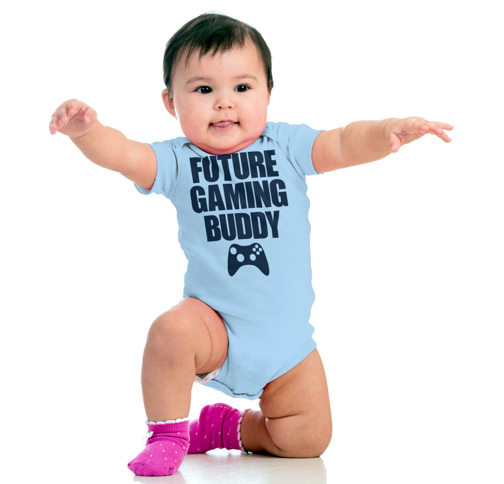 Future Gaming Buddy Romper Bodysuit-Direct To Garment Print-Brisco Baby