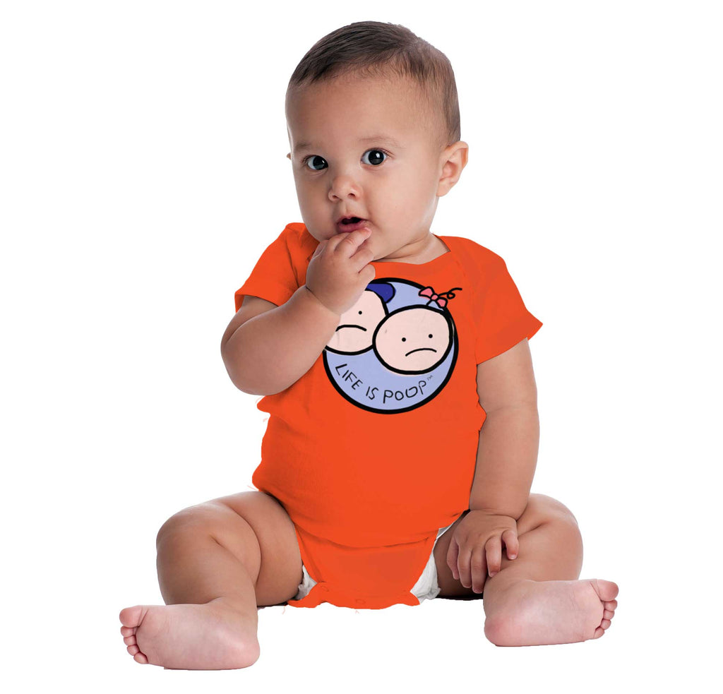 Boy and Girl Logo Romper Bodysuit-Direct To Garment Print-Brisco Baby