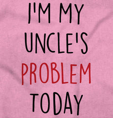My Uncle's Problem Today Romper Bodysuit-Direct To Garment Print-Brisco Baby