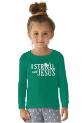 Stroll With Jesus Solid Baby Pajama Top-Direct To Garment Print-Brisco Baby