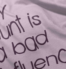 Bad Influence Infant Baby Bib-Direct To Garment Print-Brisco Baby