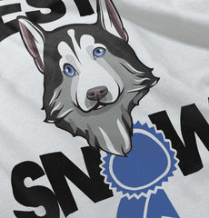 Snow Dog Infant Baby Bib-Direct To Garment Print-Brisco Baby