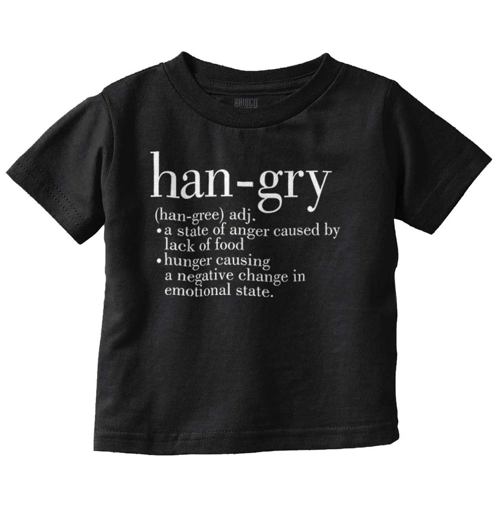 Hangry Definition Infant Toddler T Shirt-Direct To Garment Print-Brisco Baby
