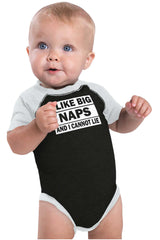 Big Naps Raglan Romper Bodysuit-Direct To Garment Print-Brisco Baby