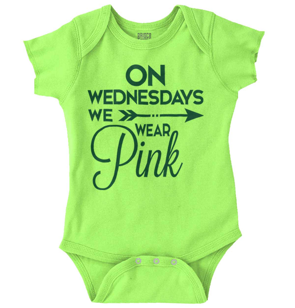 Wear Pink Romper Bodysuit-Direct To Garment Print-Brisco Baby