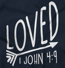 Loved Ringer Romper Bodysuit-Direct To Garment Print-Brisco Baby