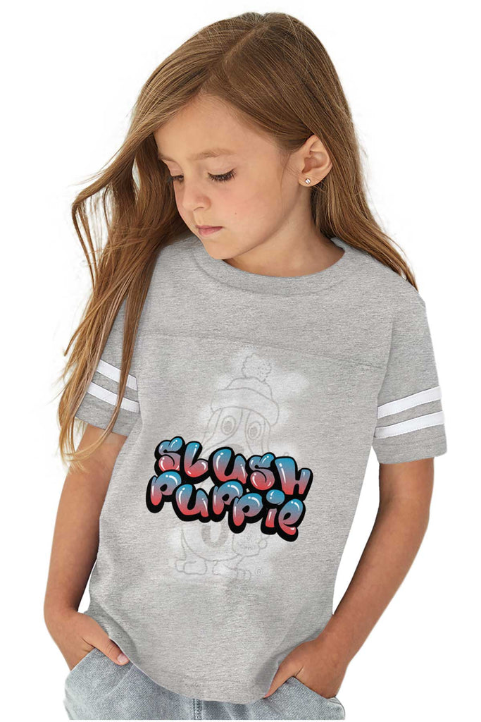 Slush Puppie OG Toddler Football Jersey Tee-Direct To Garment Print-Brisco Baby