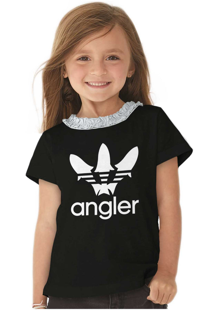 Angler Ruffled Trim T-Shirt-Direct To Garment Print-Brisco Baby