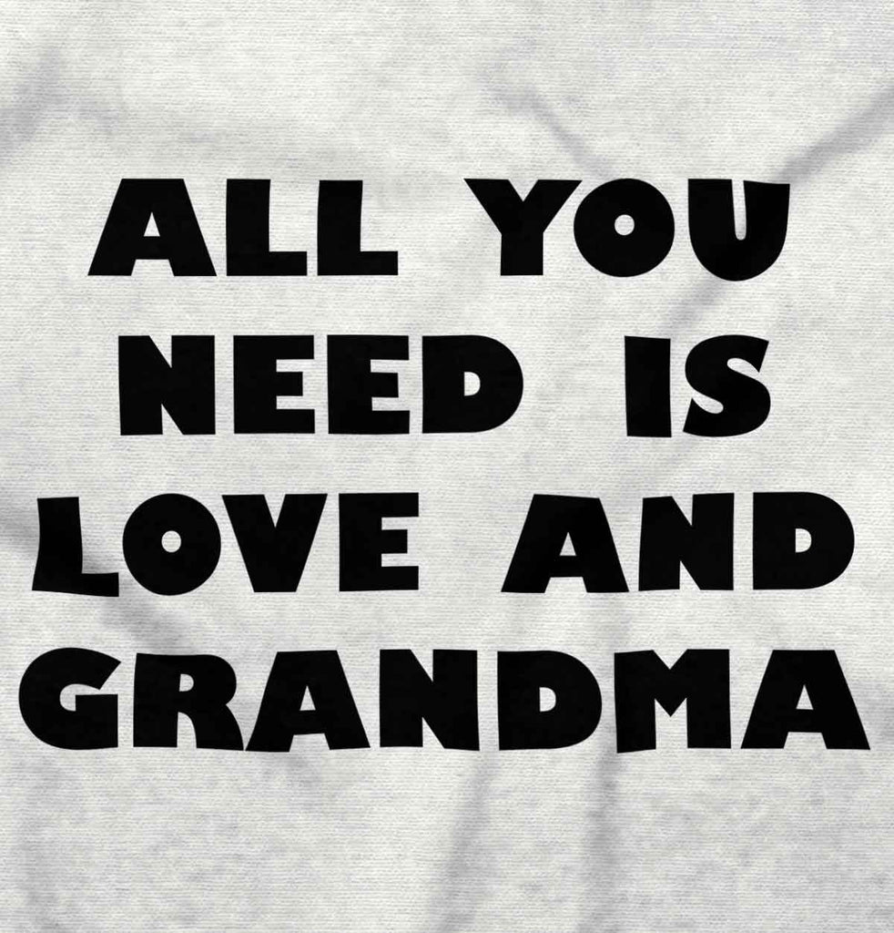 All You Need Is Love And Grandma Infant Toddler T Shirt-Direct To Garment Print-Brisco Baby