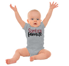 Santa's Favorite Romper Bodysuit-Direct To Garment Print-Brisco Baby