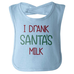 Drank Santas Milk Infant Baby Bib-Direct To Garment Print-Brisco Baby