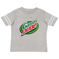 Gamer Dude Video Gaming Geek Toddler Football Jersey Tee-Direct To Garment Print-Brisco Baby
