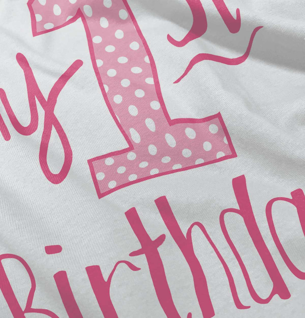 My First Birthday Infant Baby Bib-Direct To Garment Print-Brisco Baby
