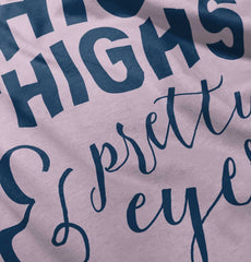 Thick Thighs Romper Bodysuit-Direct To Garment Print-Brisco Baby