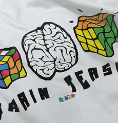 Brain Teaser Romper Bodysuit-Direct To Garment Print-Brisco Baby