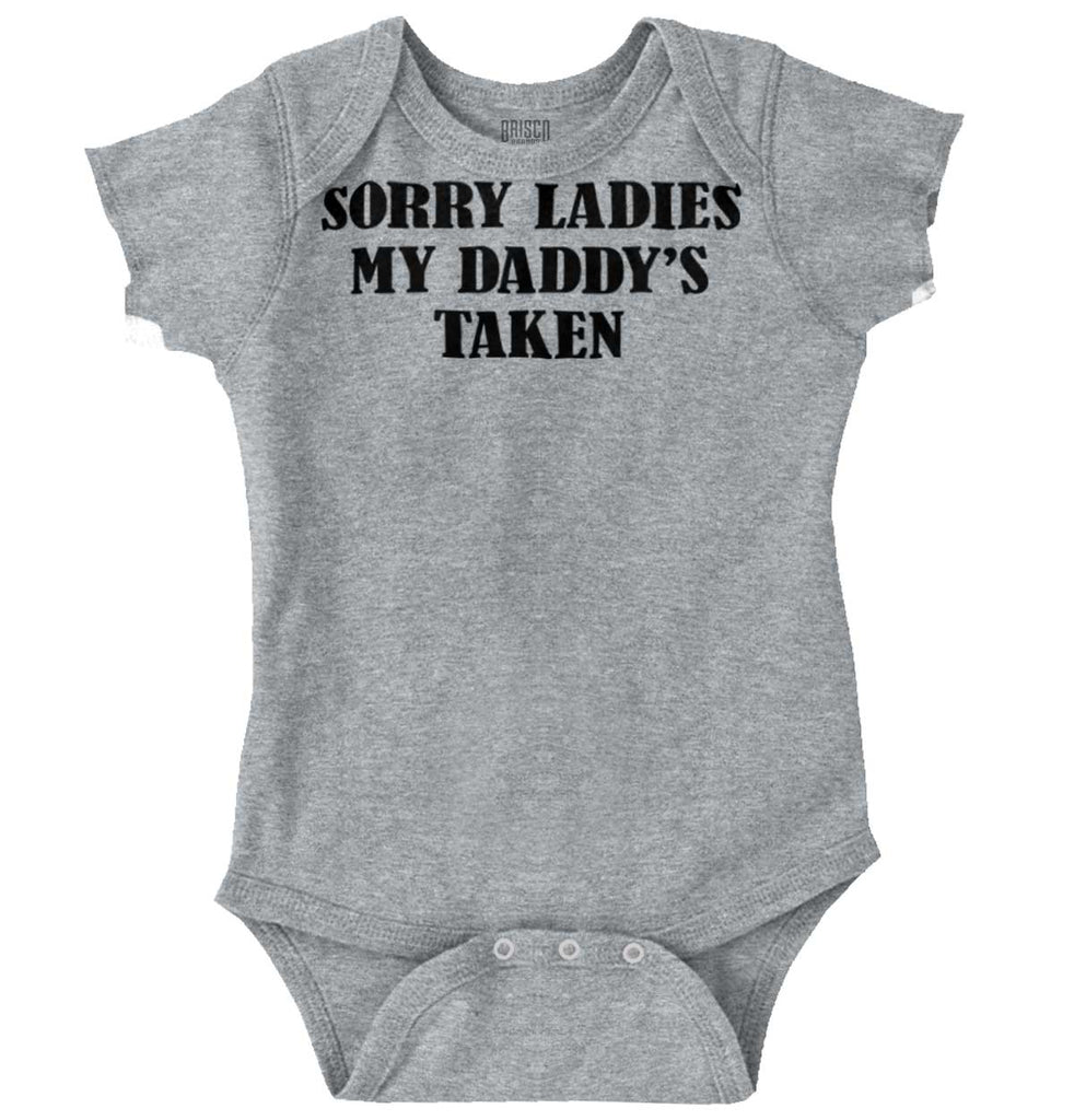 Daddy's Taken Romper Bodysuit-Direct To Garment Print-Brisco Baby