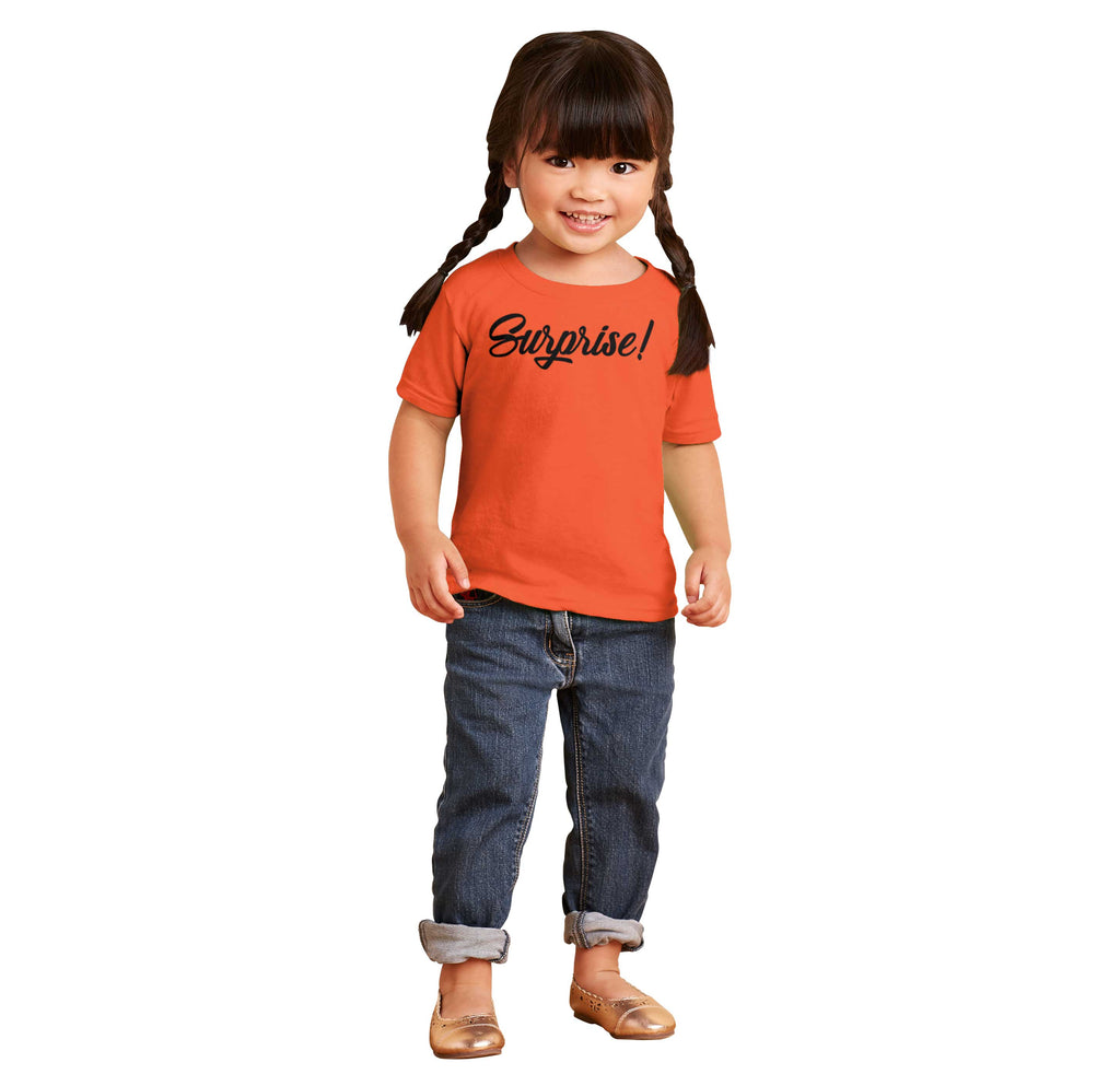 Surprise! Infant Toddler T Shirt-Direct To Garment Print-Brisco Baby