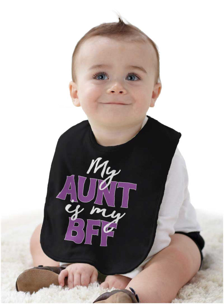 Aunt BFF Infant Baby Bib-Direct To Garment Print-Brisco Baby