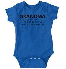 Grandma Defined Romper Bodysuit-Direct To Garment Print-Brisco Baby