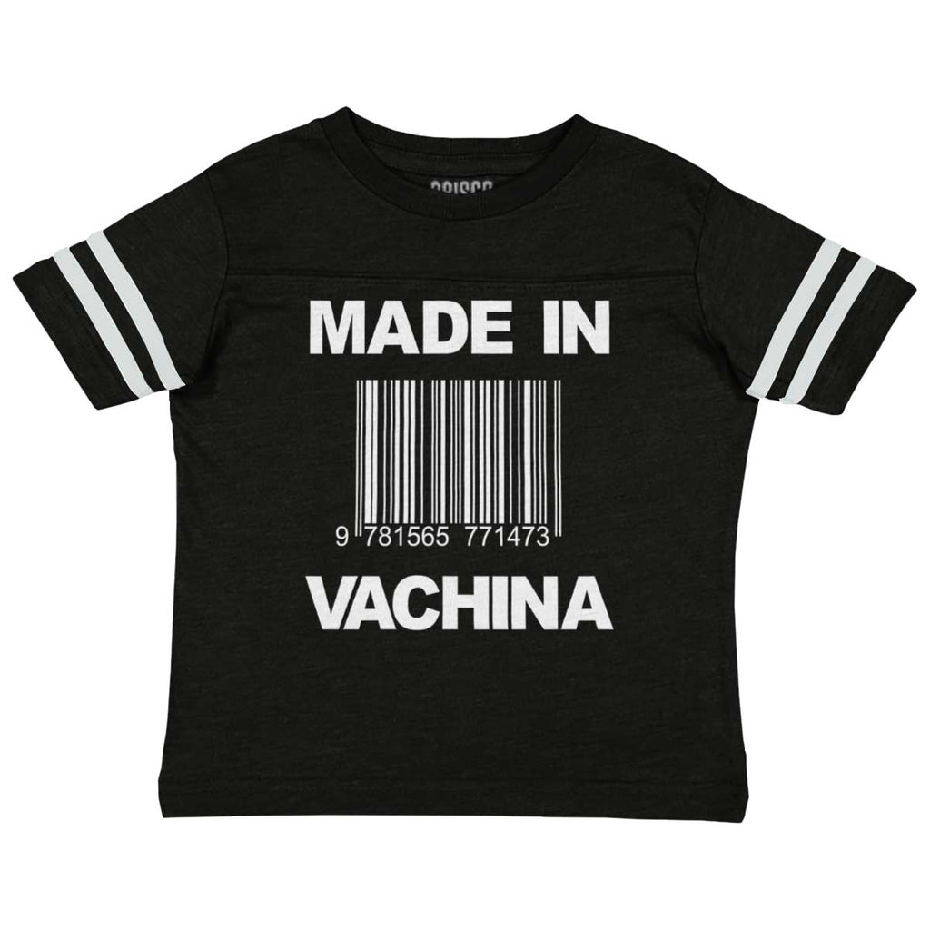 Made In Vachina Toddler Football Jersey Tee-Direct To Garment Print-Brisco Baby