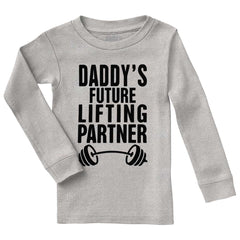 Lifting Partner Solid Baby Pajama Top-Direct To Garment Print-Brisco Baby