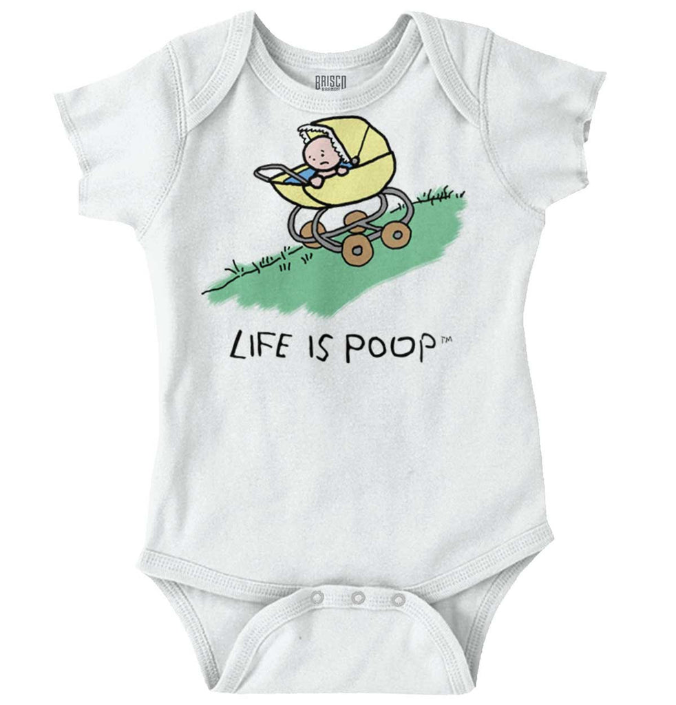 Downhill Stroller Romper-Direct To Garment Print-Brisco Baby