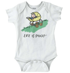 Downhill Stroller Romper-Direct To Garment Print-Brisco Baby