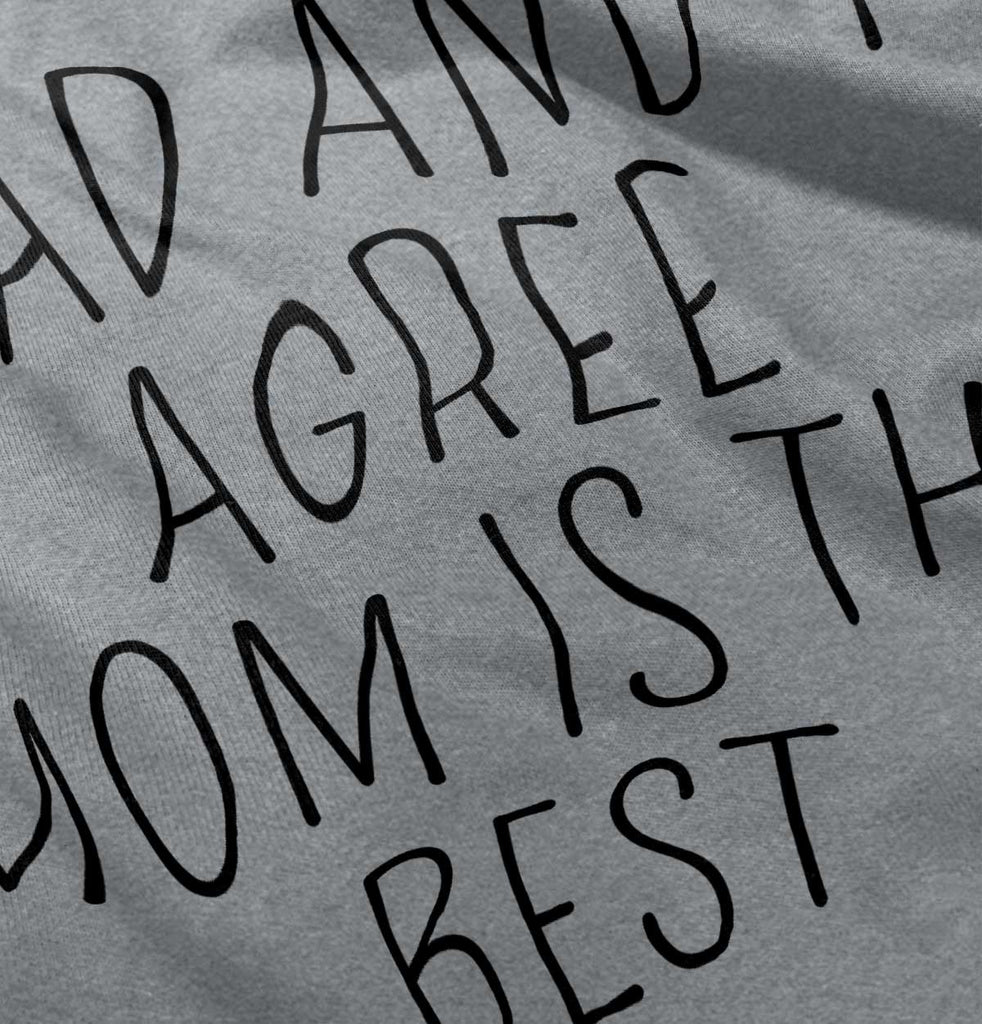 Mom Is Best Toddler Pullover Hoodie-Direct To Garment Print-Brisco Baby