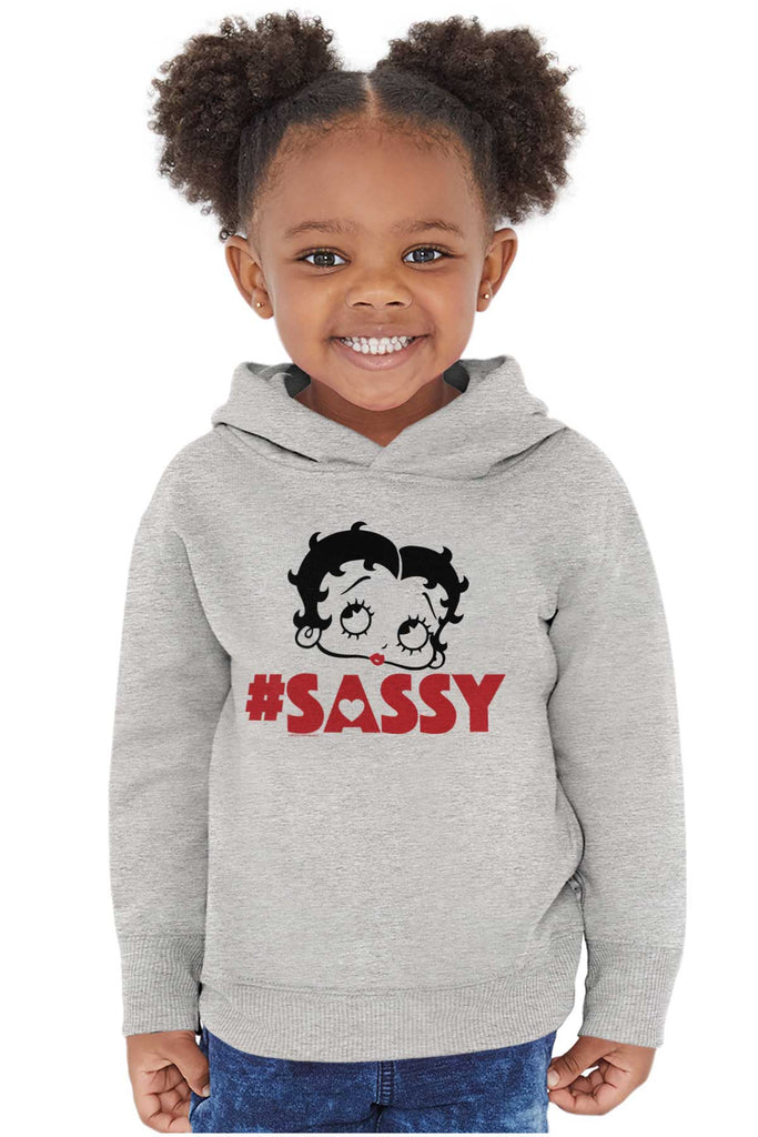 Cartoon Sassy Toddler Pullover Hoodie-Direct To Garment Print-Brisco Baby