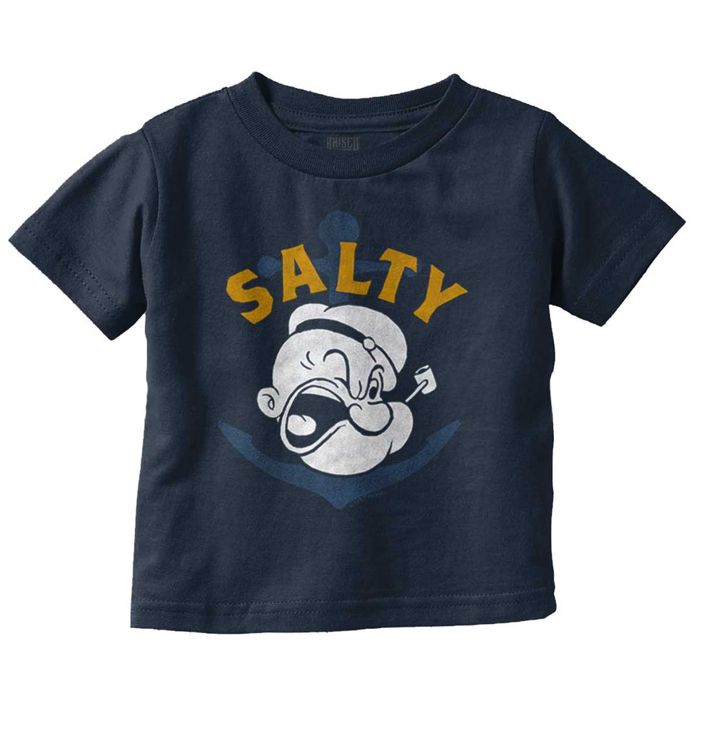 Salty Infant Toddler T Shirt-Direct To Garment Print-Brisco Baby