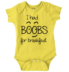 I Had Boobs Romper Bodysuit-Direct To Garment Print-Brisco Baby