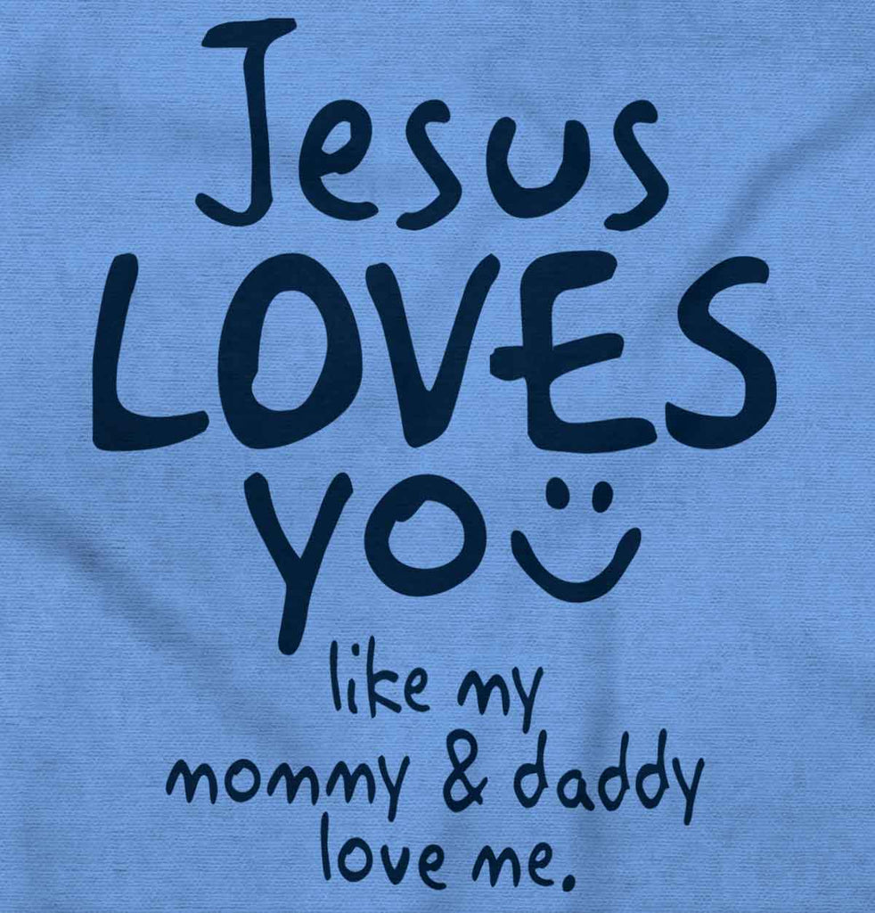 Jesus Loves You Toddler Baseball-Direct To Garment Print-Brisco Baby